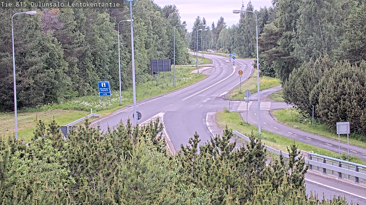 Kelikamerat Kuva Tie 816 Oulunsalo, Lentokentäntie, Oulu, Pohjois-Pohjanmaa