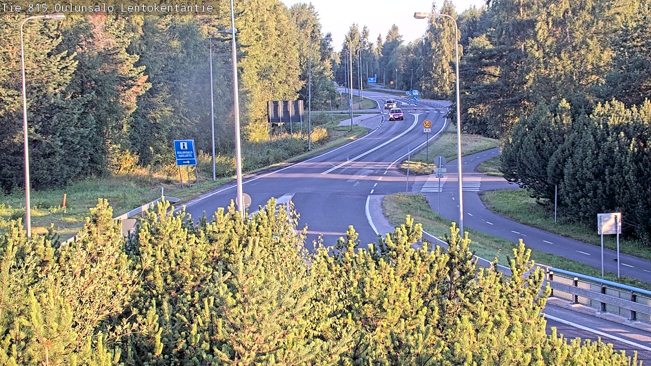 Weather Camera Image Road 816 Oulunsalo, Lentokentäntie, Oulu, Pohjois-Pohjanmaa