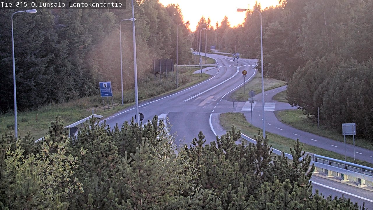 Kelikamerat Kuva Tie 816 Oulunsalo, Lentokentäntie, Oulu, Pohjois-Pohjanmaa