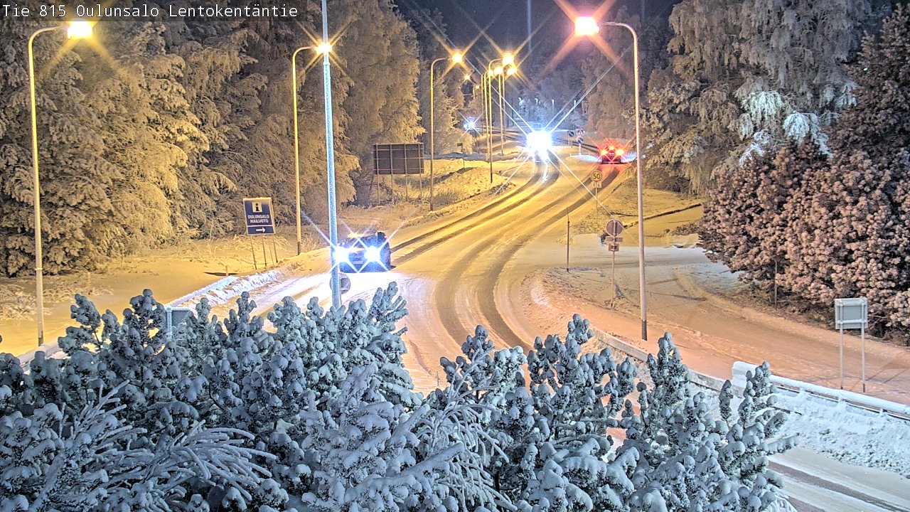 Weather Camera Image Road 816 Oulunsalo, Lentokentäntie, Oulu, Pohjois-Pohjanmaa