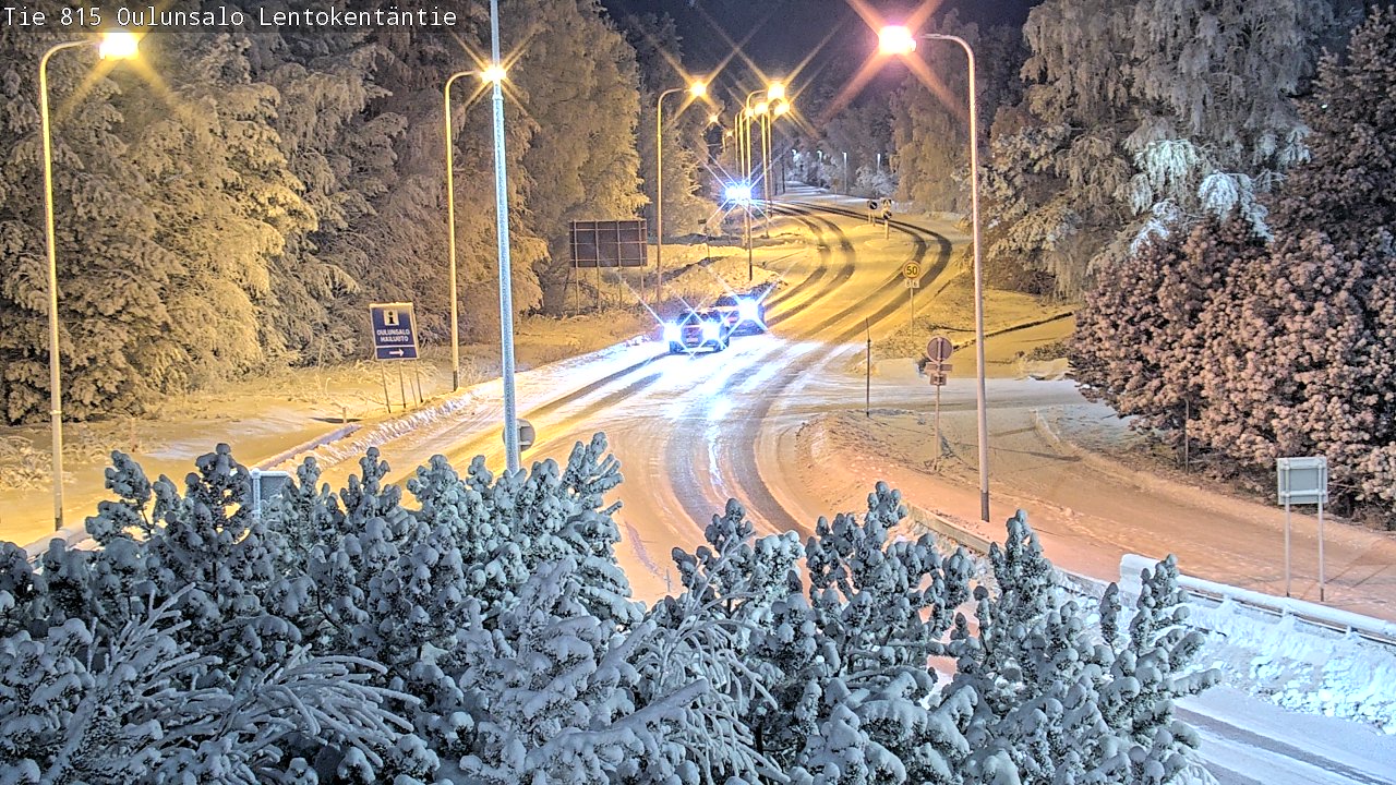 Weather Camera Image Road 816 Oulunsalo, Lentokentäntie, Oulu, Pohjois-Pohjanmaa