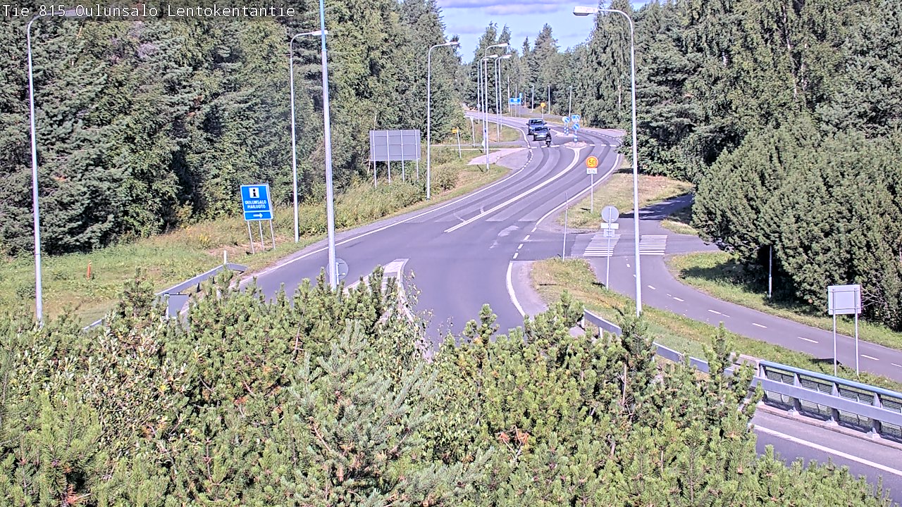 Kelikamerat Kuva Tie 816 Oulunsalo, Lentokentäntie, Oulu, Pohjois-Pohjanmaa