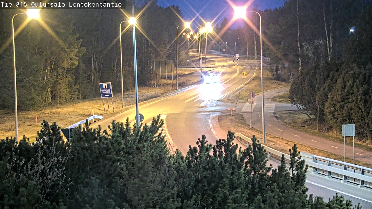 Weather Camera Image Road 816 Oulunsalo, Lentokentäntie, Oulu, Pohjois-Pohjanmaa