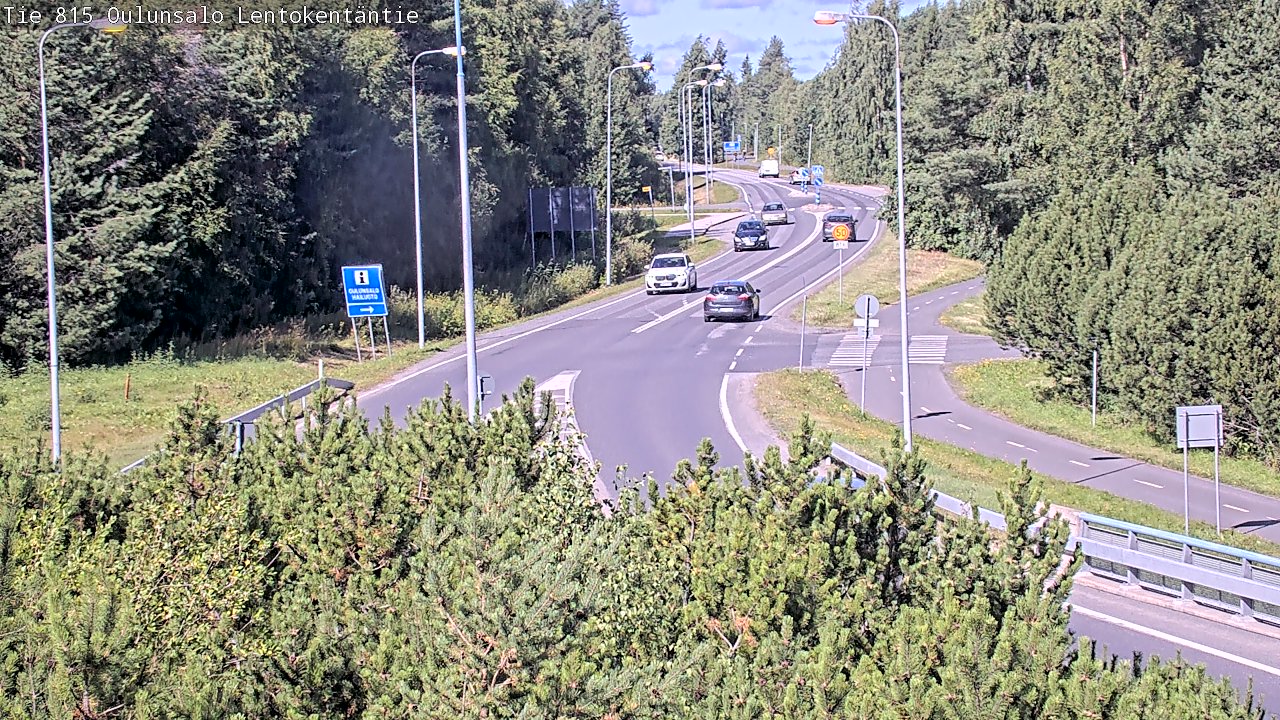 Kelikamerat Kuva Tie 816 Oulunsalo, Lentokentäntie, Oulu, Pohjois-Pohjanmaa
