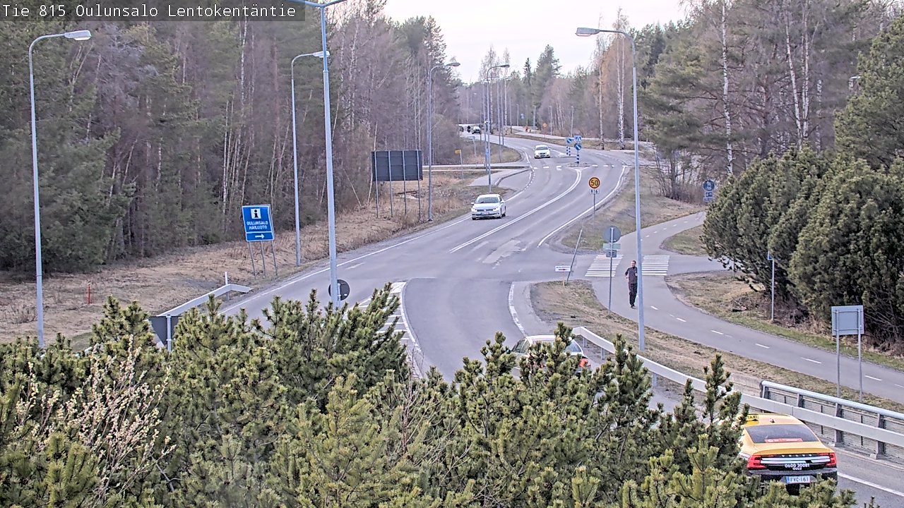 Weather Camera Image Väg 816 Uleåsalo, Lentokentäntie, Oulu, Pohjois-Pohjanmaa