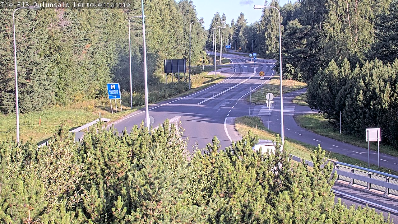 Weather Camera Image Road 816 Oulunsalo, Lentokentäntie, Oulu, Pohjois-Pohjanmaa