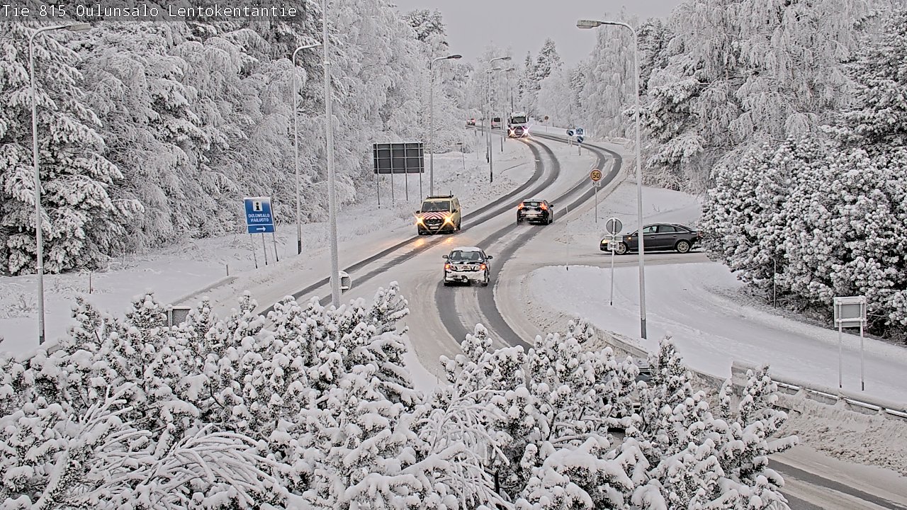 Weather Camera Image Road 816 Oulunsalo, Lentokentäntie, Oulu, Pohjois-Pohjanmaa