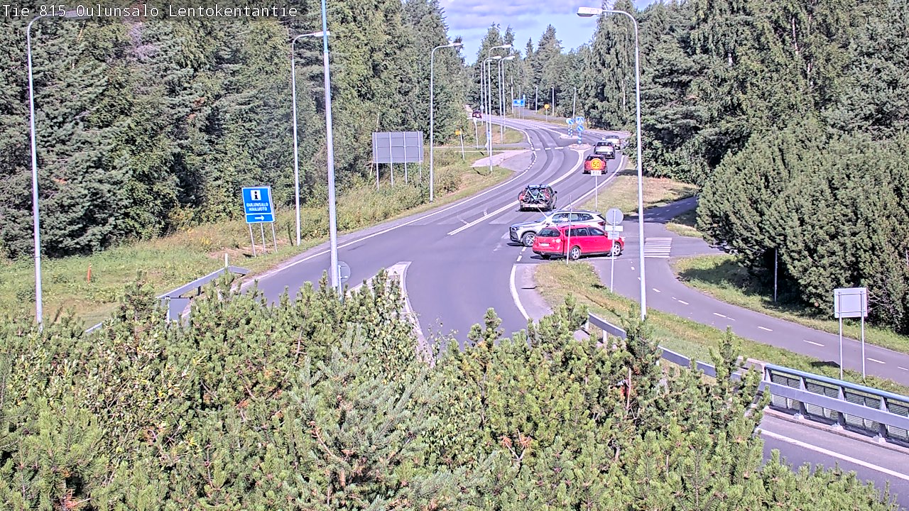 Kelikamerat Kuva Tie 816 Oulunsalo, Lentokentäntie, Oulu, Pohjois-Pohjanmaa