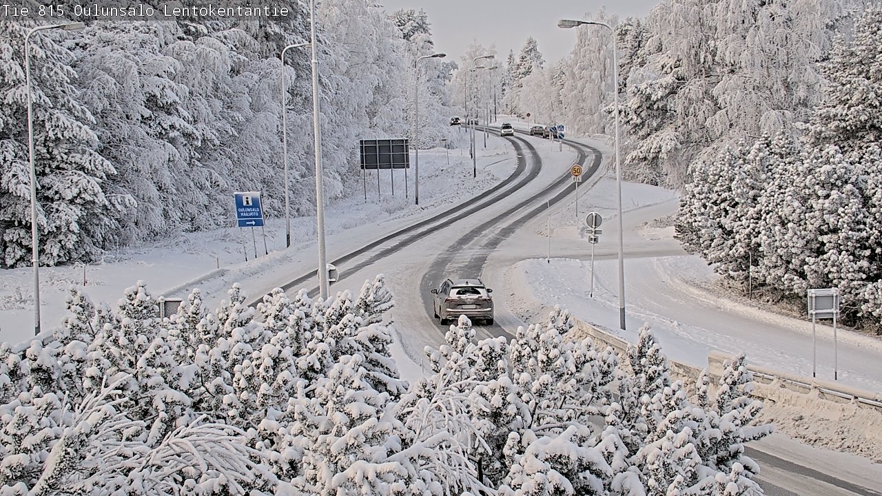 Weather Camera Image Road 816 Oulunsalo, Lentokentäntie, Oulu, Pohjois-Pohjanmaa