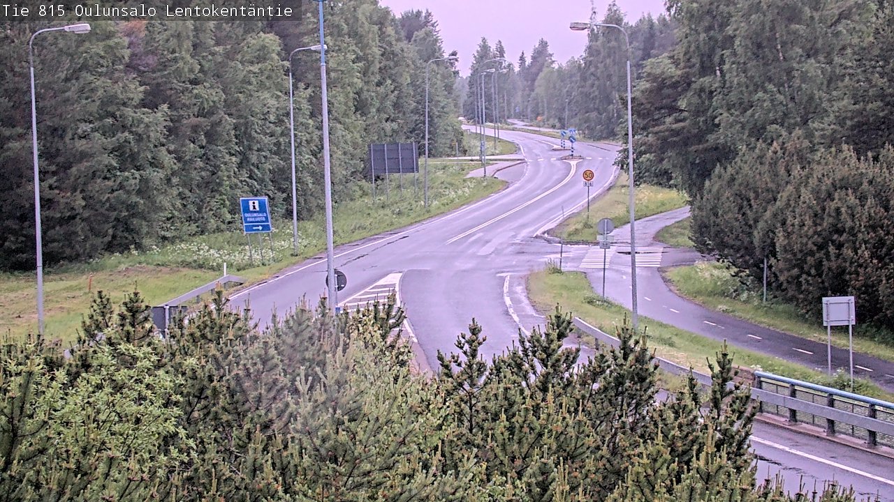 Kelikamerat Kuva Tie 816 Oulunsalo, Lentokentäntie, Oulu, Pohjois-Pohjanmaa