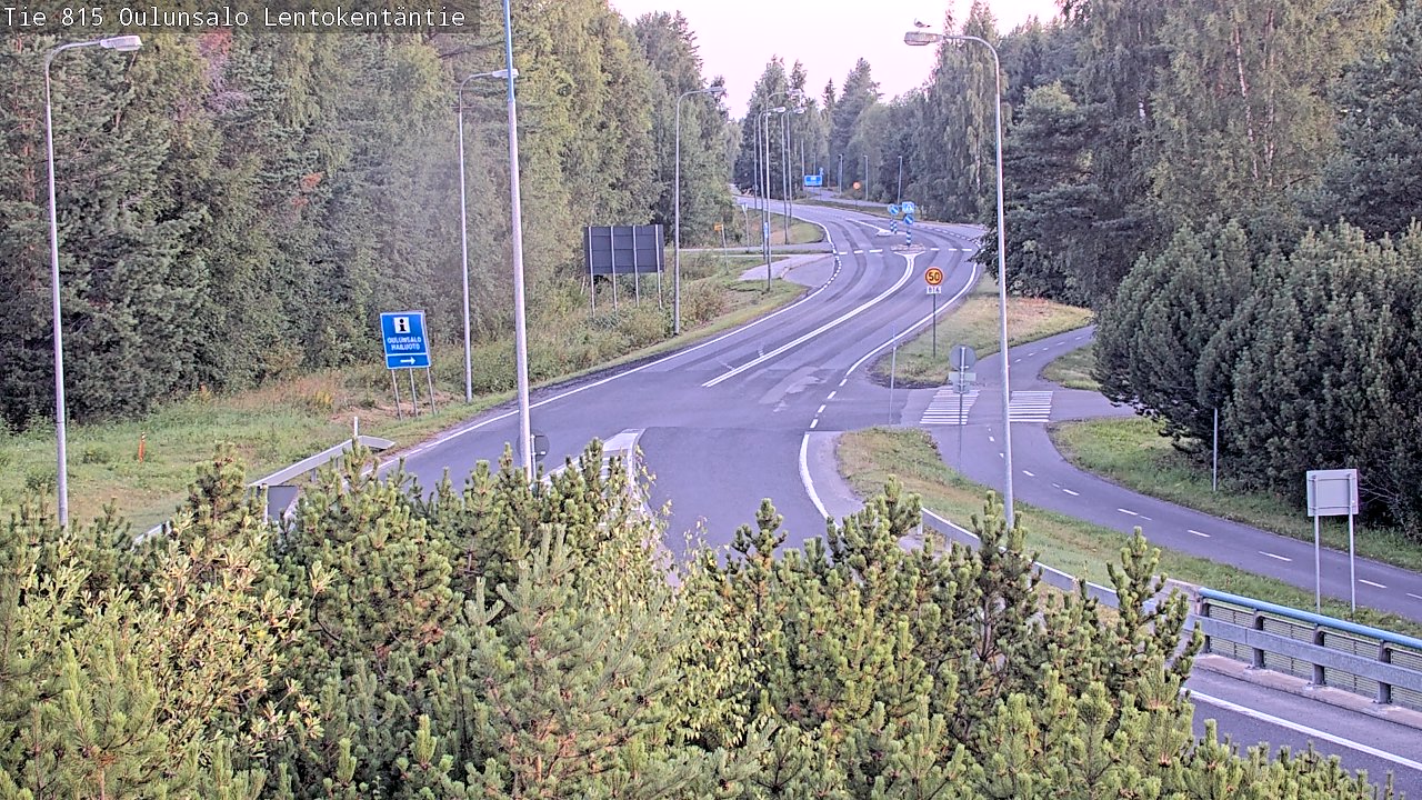 Kelikamerat Kuva Tie 816 Oulunsalo, Lentokentäntie, Oulu, Pohjois-Pohjanmaa