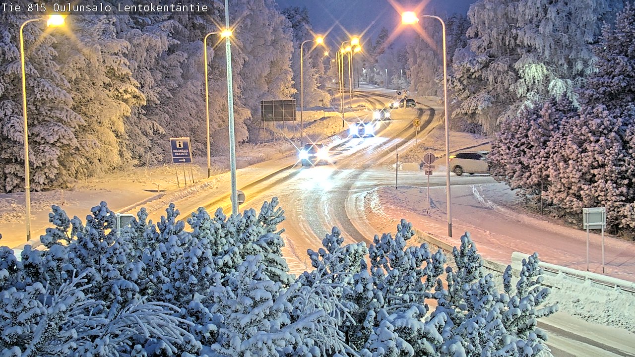 Weather Camera Image Road 816 Oulunsalo, Lentokentäntie, Oulu, Pohjois-Pohjanmaa
