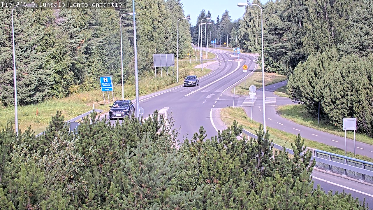 Weather Camera Image Road 816 Oulunsalo, Lentokentäntie, Oulu, Pohjois-Pohjanmaa