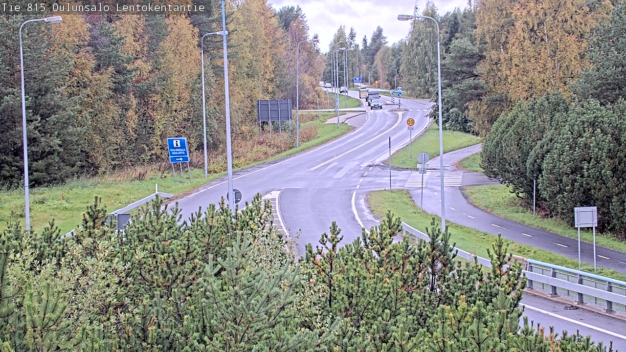 Kelikamerat Kuva Tie 816 Oulunsalo, Lentokentäntie, Oulu, Pohjois-Pohjanmaa