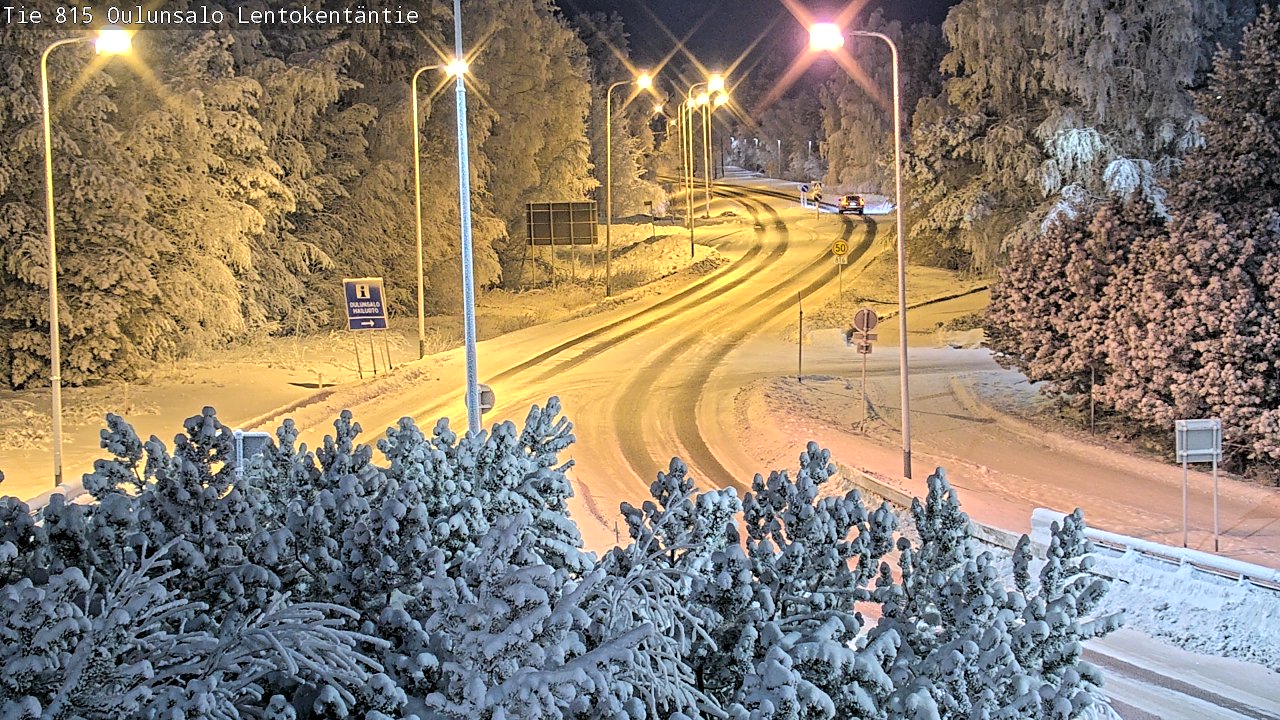 Weather Camera Image Road 816 Oulunsalo, Lentokentäntie, Oulu, Pohjois-Pohjanmaa