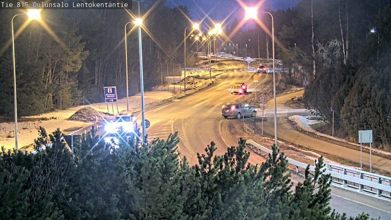 Weather Camera Image Road 816 Oulunsalo, Lentokentäntie, Oulu, Pohjois-Pohjanmaa