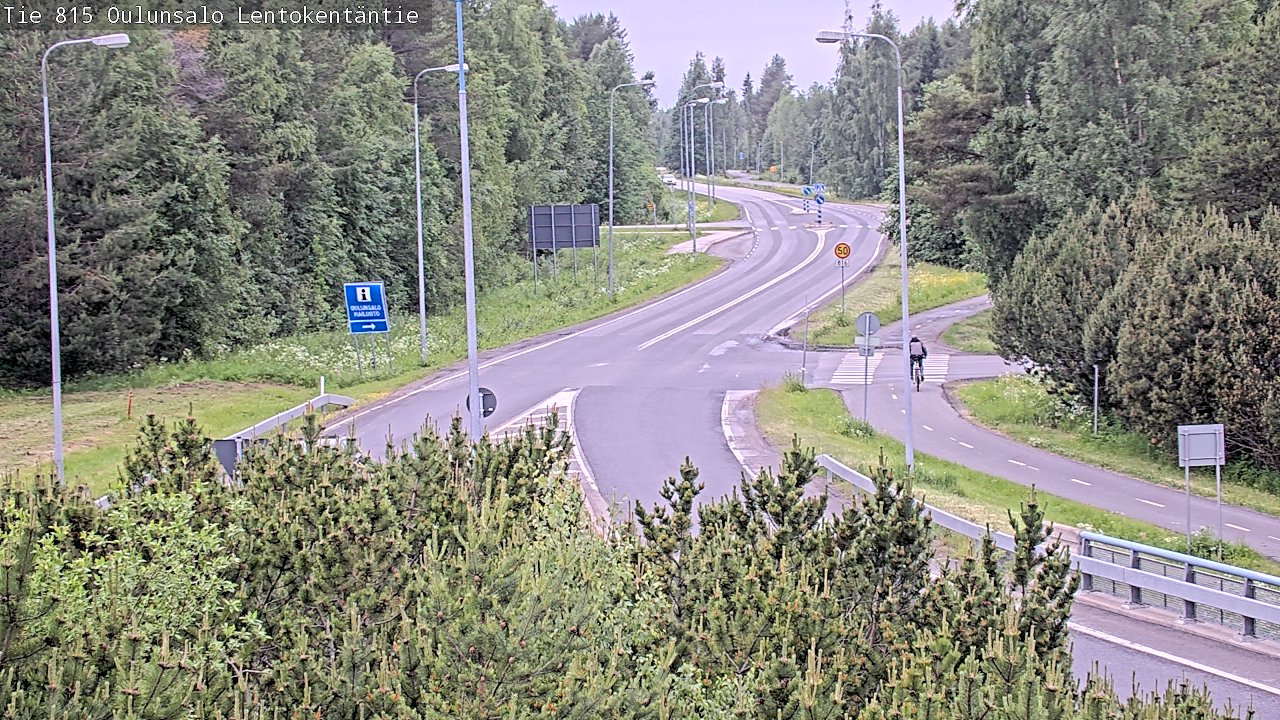 Kelikamerat Kuva Tie 816 Oulunsalo, Lentokentäntie, Oulu, Pohjois-Pohjanmaa