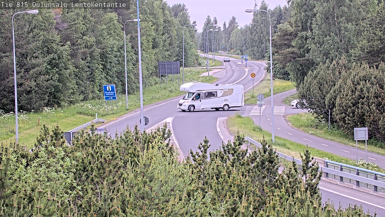 Kelikamerat Kuva Tie 816 Oulunsalo, Lentokentäntie, Oulu, Pohjois-Pohjanmaa