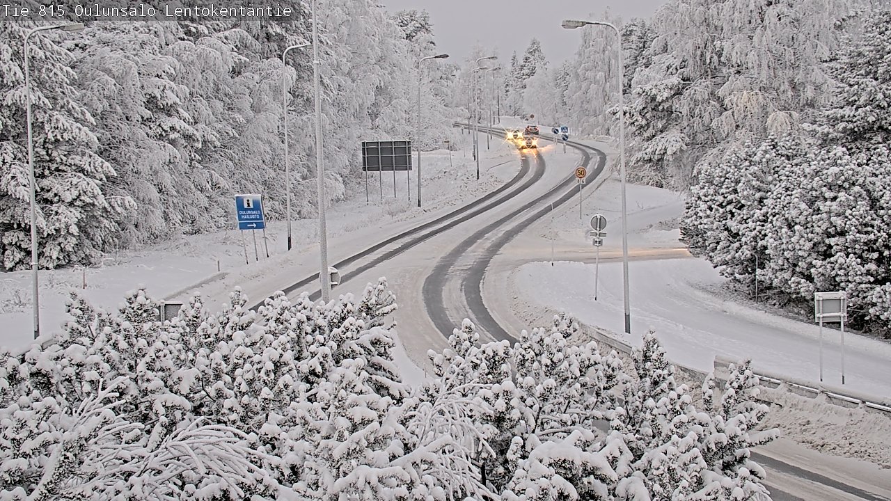 Weather Camera Image Road 816 Oulunsalo, Lentokentäntie, Oulu, Pohjois-Pohjanmaa