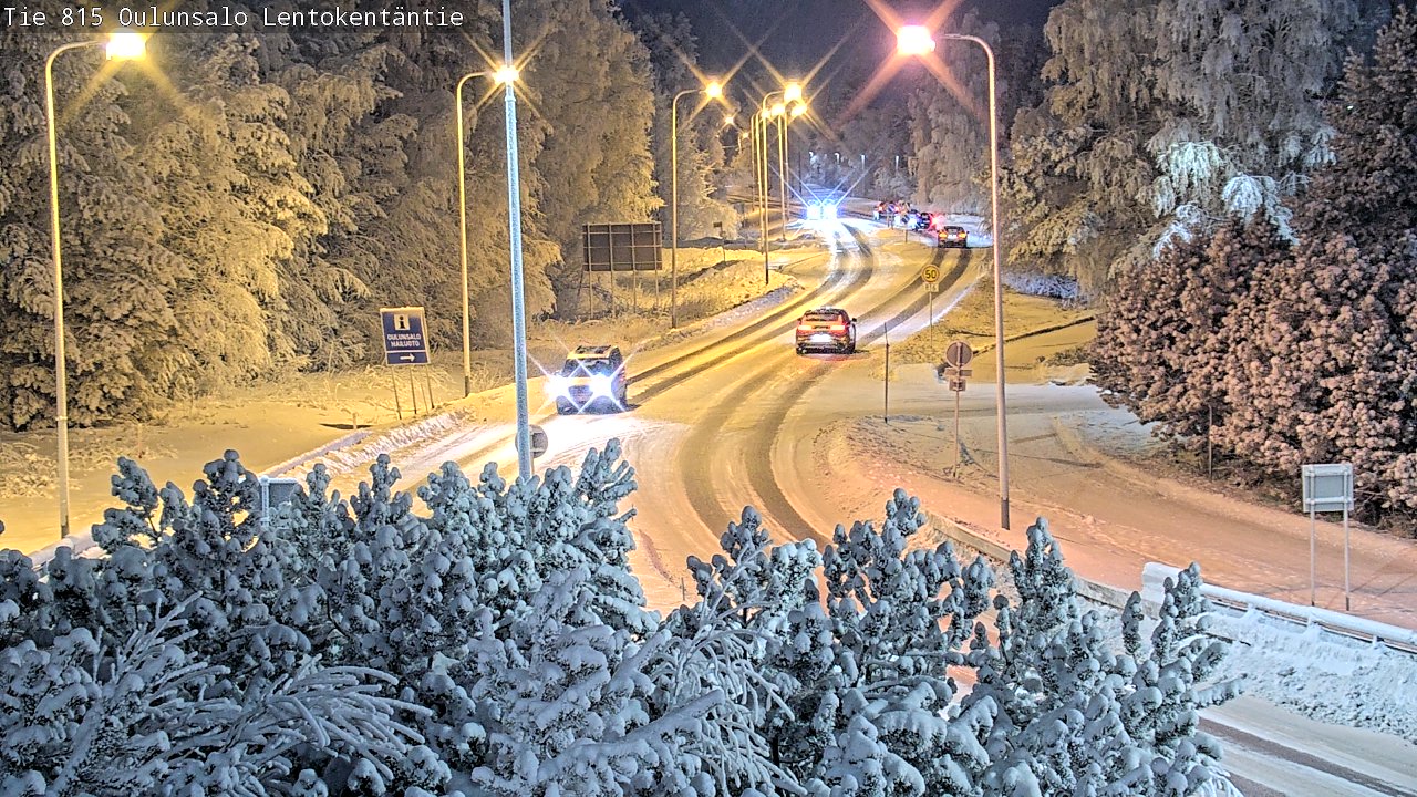Weather Camera Image Road 816 Oulunsalo, Lentokentäntie, Oulu, Pohjois-Pohjanmaa