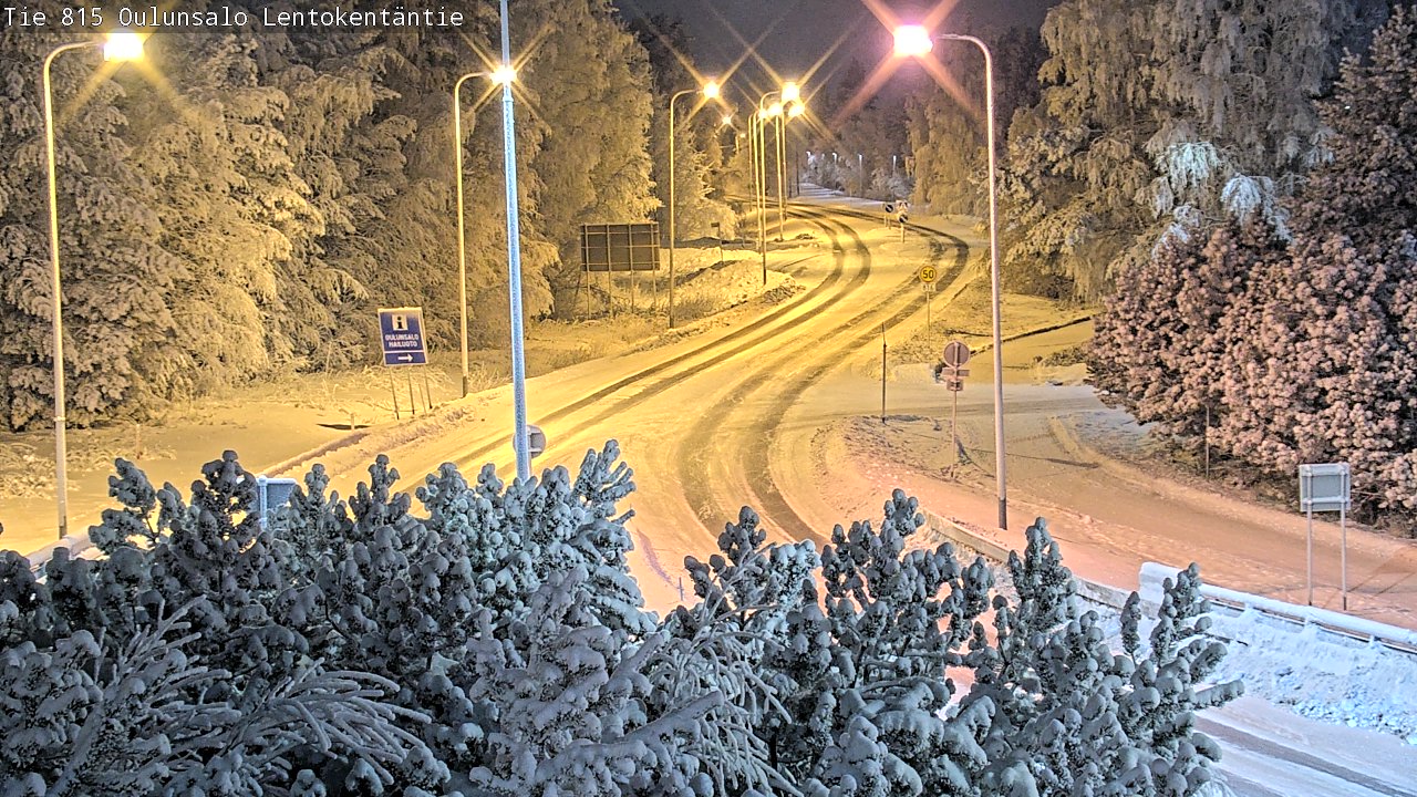 Weather Camera Image Road 816 Oulunsalo, Lentokentäntie, Oulu, Pohjois-Pohjanmaa
