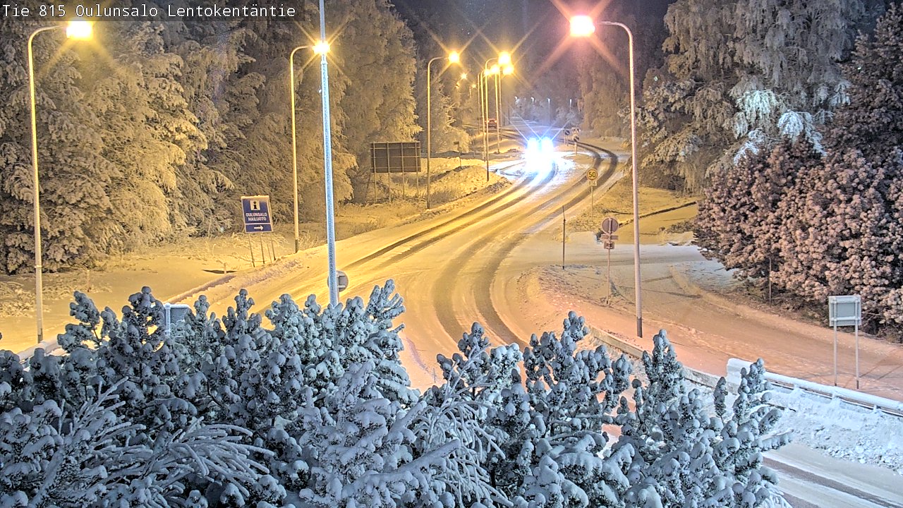 Weather Camera Image Road 816 Oulunsalo, Lentokentäntie, Oulu, Pohjois-Pohjanmaa