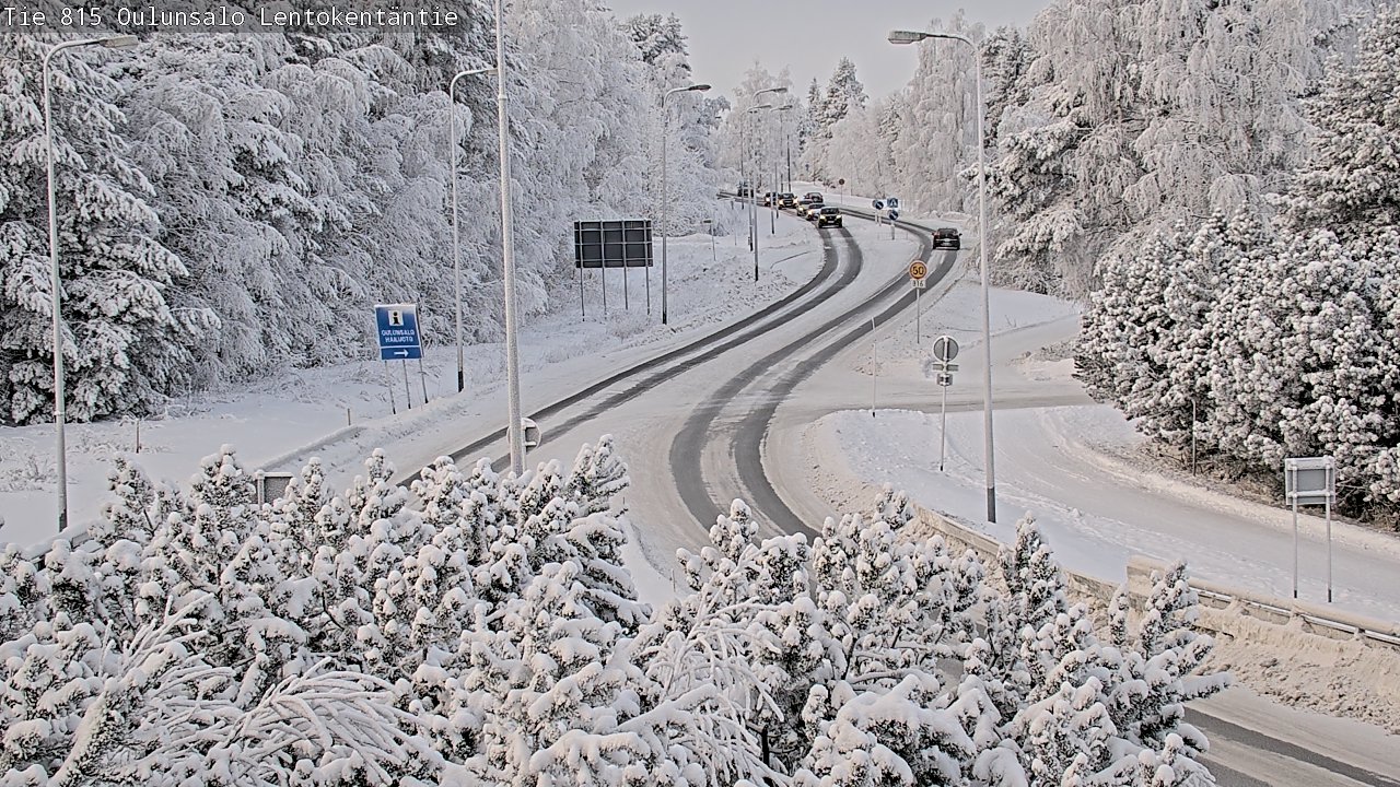 Weather Camera Image Road 816 Oulunsalo, Lentokentäntie, Oulu, Pohjois-Pohjanmaa