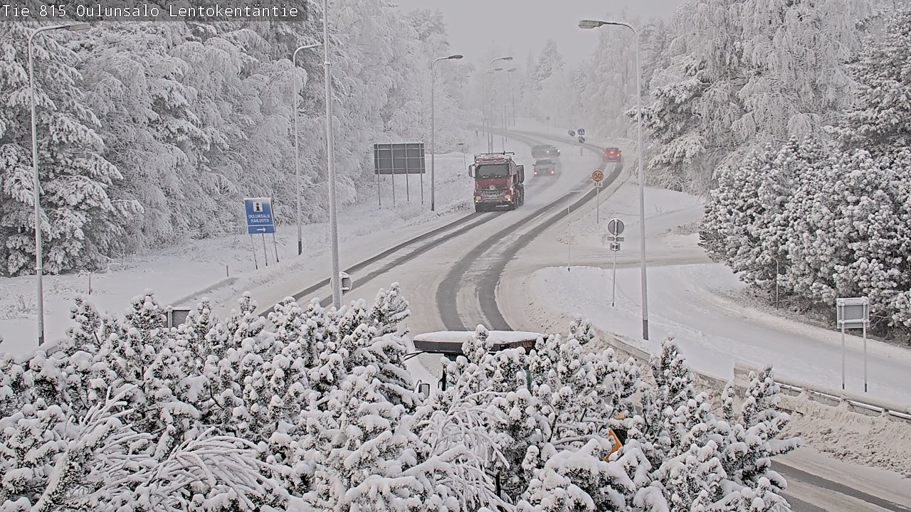 Weather Camera Image Road 816 Oulunsalo, Lentokentäntie, Oulu, Pohjois-Pohjanmaa