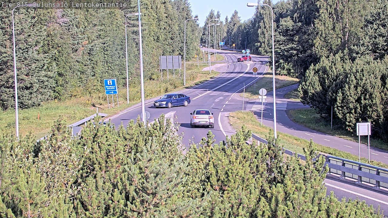 Weather Camera Image Road 816 Oulunsalo, Lentokentäntie, Oulu, Pohjois-Pohjanmaa