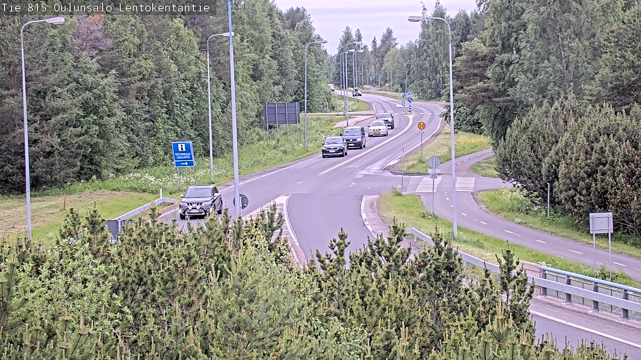 Kelikamerat Kuva Tie 816 Oulunsalo, Lentokentäntie, Oulu, Pohjois-Pohjanmaa