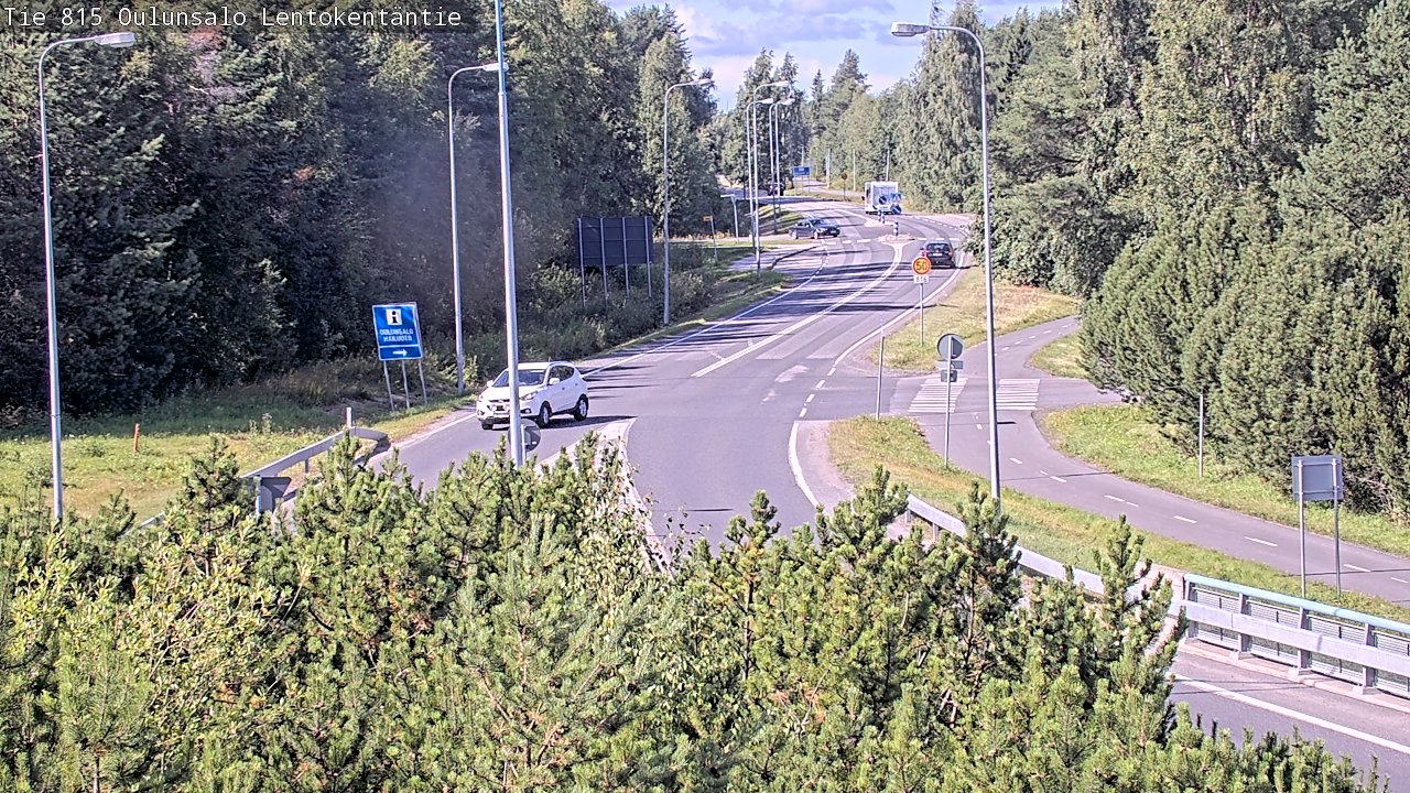 Kelikamerat Kuva Tie 816 Oulunsalo, Lentokentäntie, Oulu, Pohjois-Pohjanmaa
