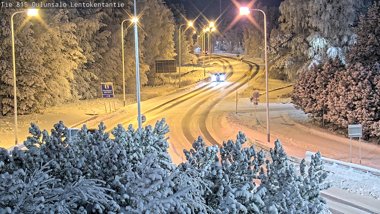 Weather Camera Image Road 816 Oulunsalo, Lentokentäntie, Oulu, Pohjois-Pohjanmaa