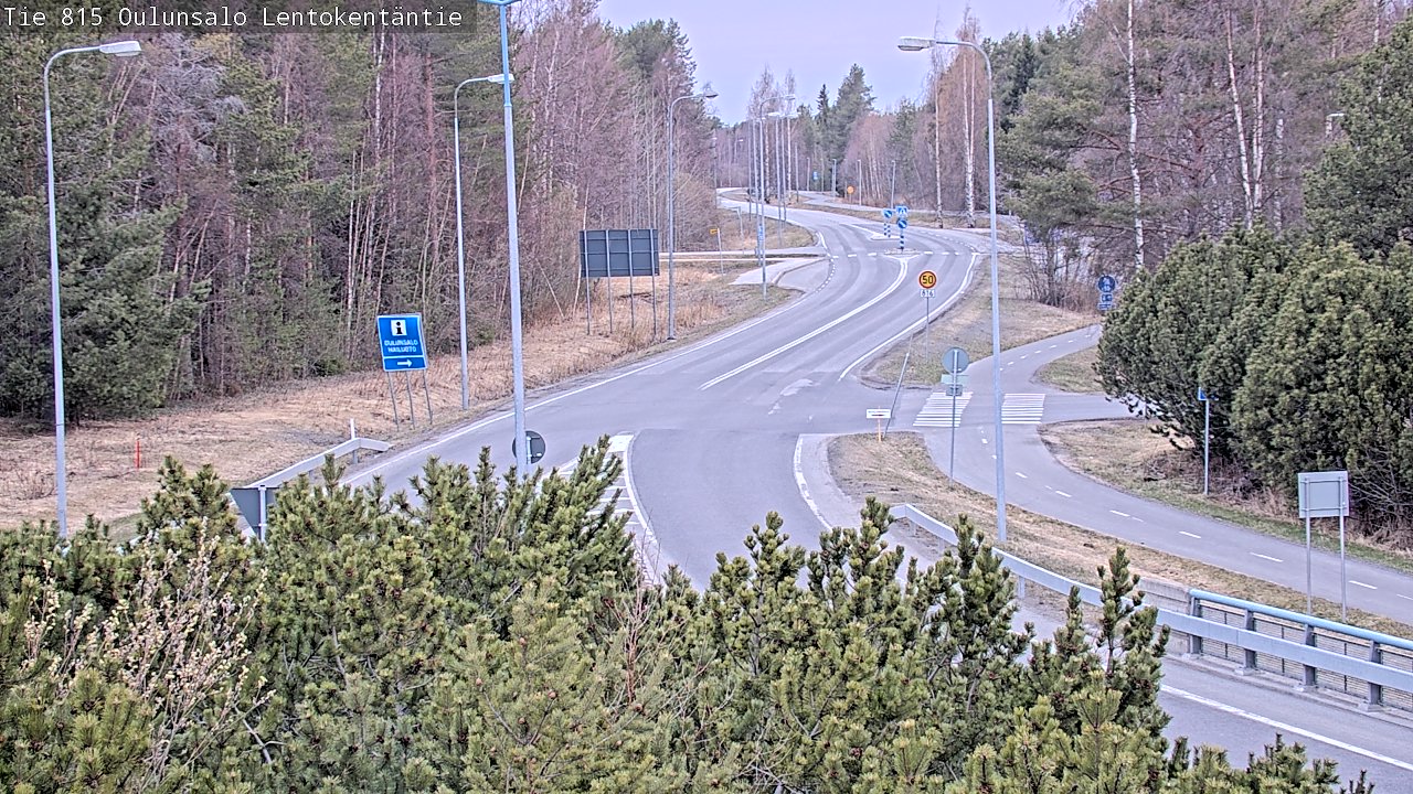 Weather Camera Image Road 816 Oulunsalo, Lentokentäntie, Oulu, Pohjois-Pohjanmaa