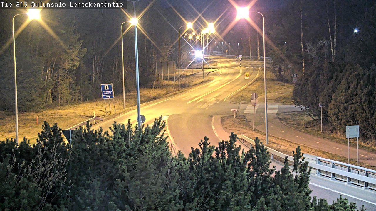 Weather Camera Image Road 816 Oulunsalo, Lentokentäntie, Oulu, Pohjois-Pohjanmaa