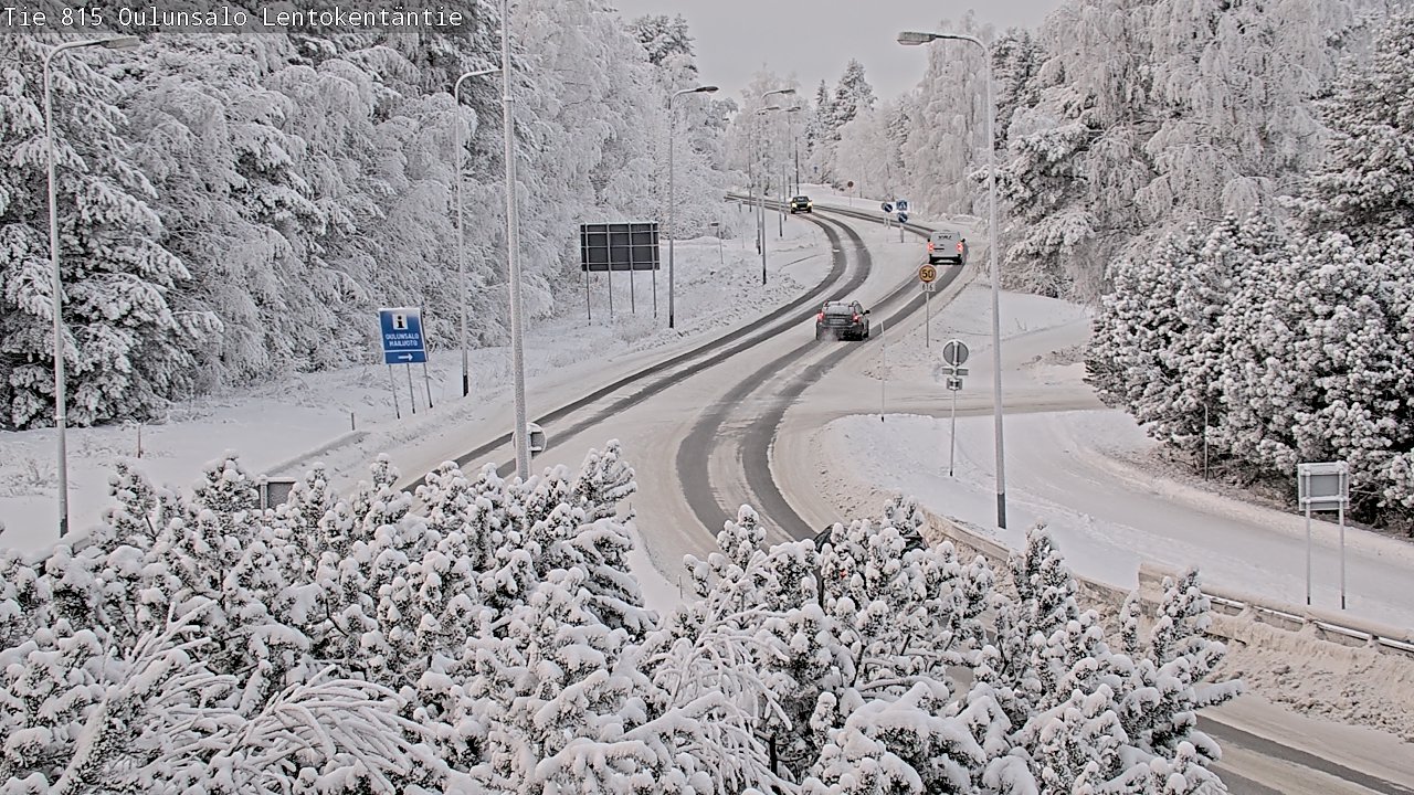 Weather Camera Image Road 816 Oulunsalo, Lentokentäntie, Oulu, Pohjois-Pohjanmaa