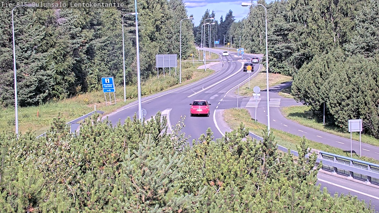 Kelikamerat Kuva Tie 816 Oulunsalo, Lentokentäntie, Oulu, Pohjois-Pohjanmaa