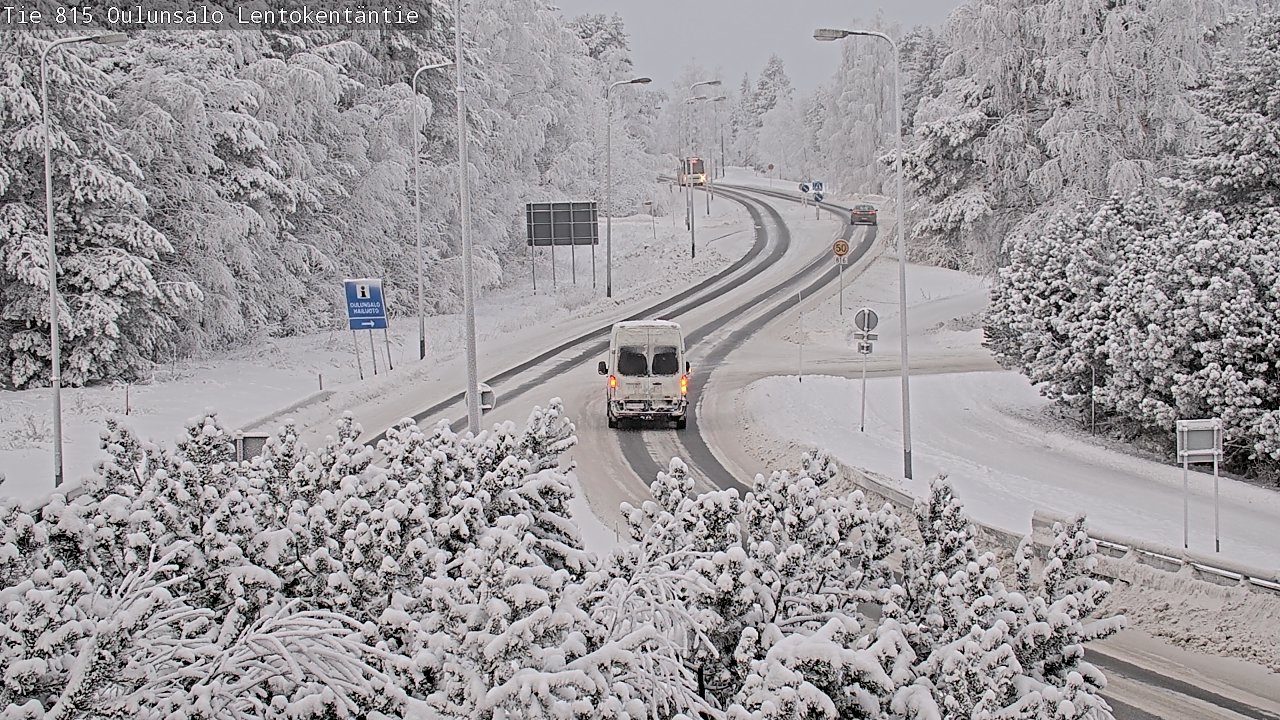 Weather Camera Image Road 816 Oulunsalo, Lentokentäntie, Oulu, Pohjois-Pohjanmaa