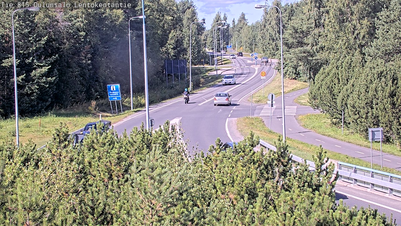 Kelikamerat Kuva Tie 816 Oulunsalo, Lentokentäntie, Oulu, Pohjois-Pohjanmaa
