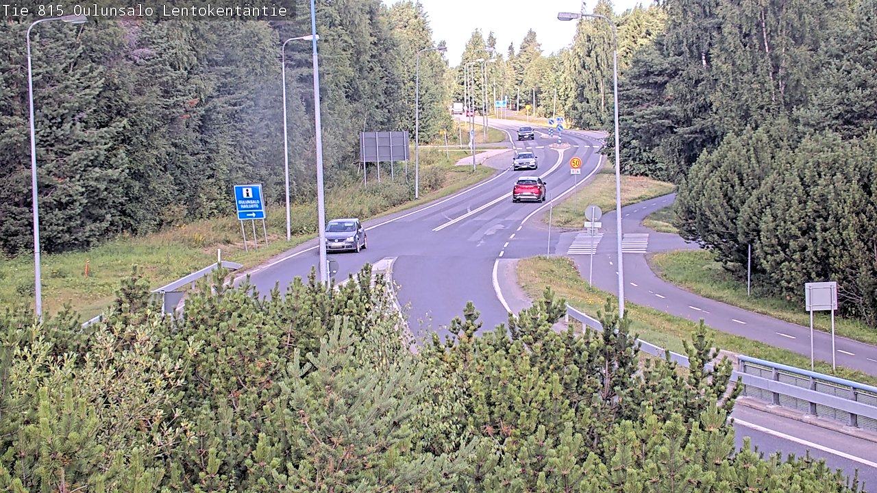 Weather Camera Image Road 816 Oulunsalo, Lentokentäntie, Oulu, Pohjois-Pohjanmaa