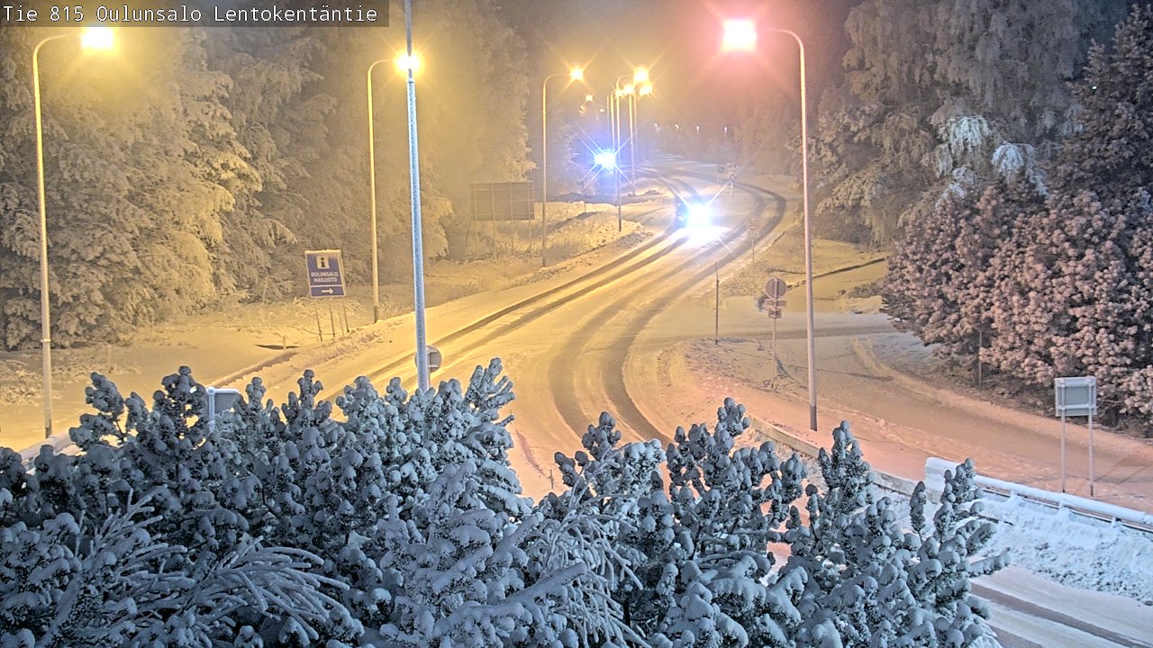 Weather Camera Image Road 816 Oulunsalo, Lentokentäntie, Oulu, Pohjois-Pohjanmaa