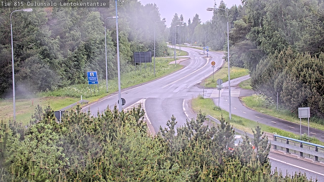Kelikamerat Kuva Tie 816 Oulunsalo, Lentokentäntie, Oulu, Pohjois-Pohjanmaa