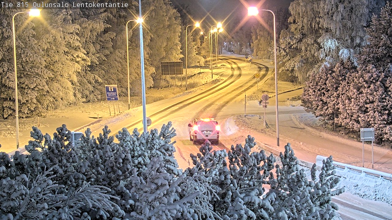 Weather Camera Image Road 816 Oulunsalo, Lentokentäntie, Oulu, Pohjois-Pohjanmaa