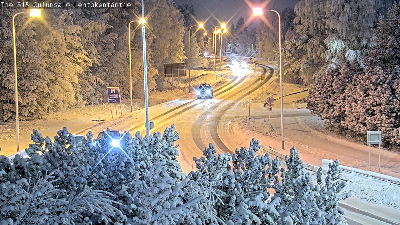 Weather Camera Image Road 816 Oulunsalo, Lentokentäntie, Oulu, Pohjois-Pohjanmaa