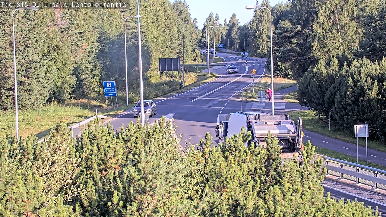 Kelikamerat Kuva Tie 816 Oulunsalo, Lentokentäntie, Oulu, Pohjois-Pohjanmaa