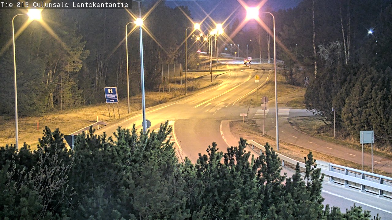 Weather Camera Image Road 816 Oulunsalo, Lentokentäntie, Oulu, Pohjois-Pohjanmaa