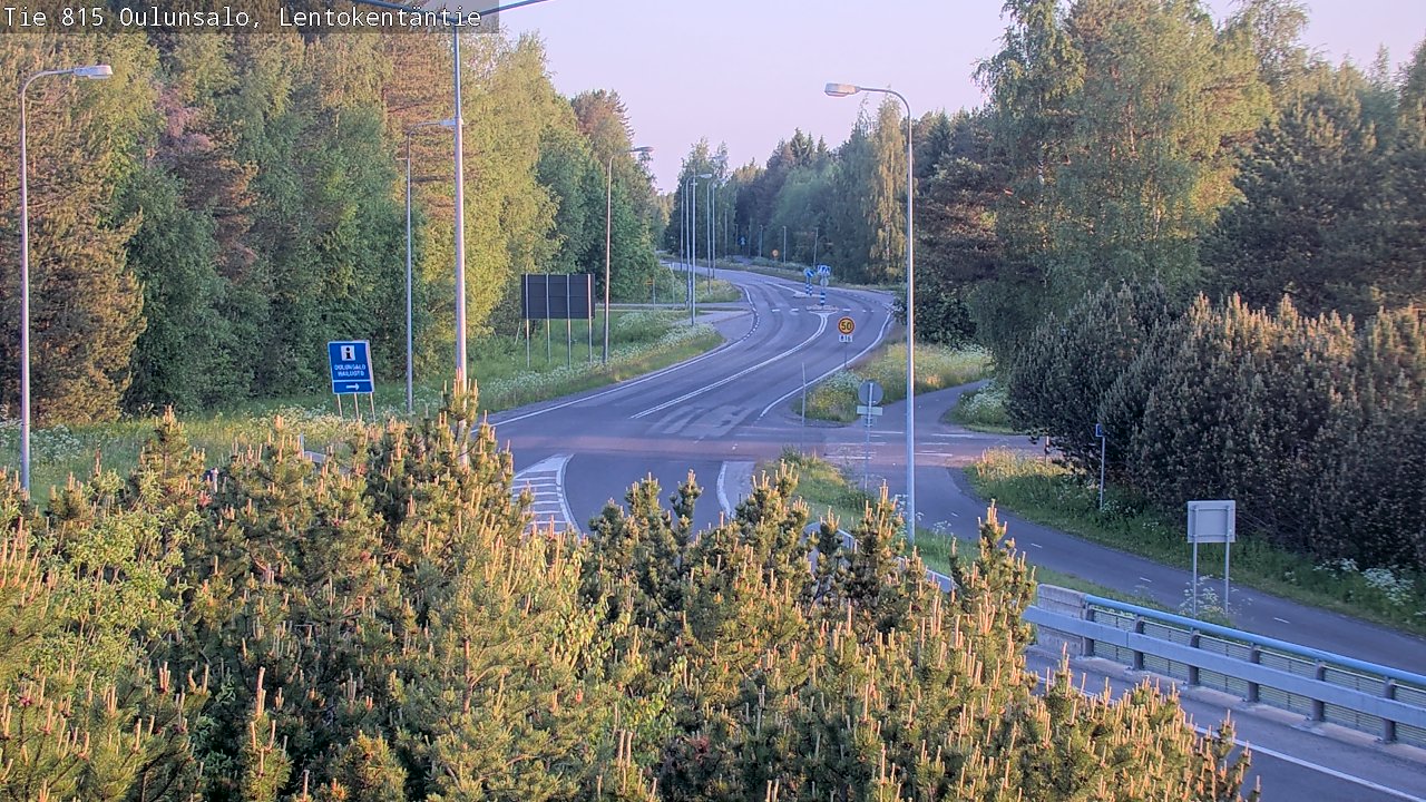 Weather Camera Image Road 816 Oulunsalo, Lentokentäntie, Oulu, Pohjois-Pohjanmaa