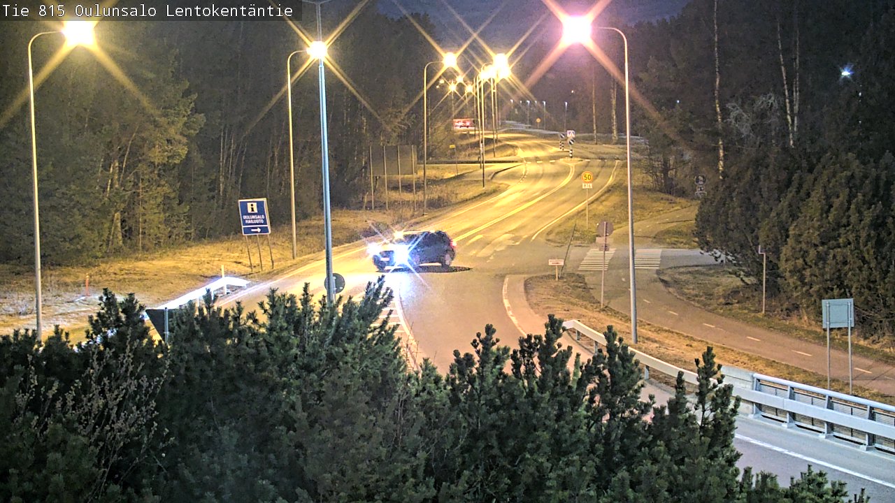 Weather Camera Image Road 816 Oulunsalo, Lentokentäntie, Oulu, Pohjois-Pohjanmaa