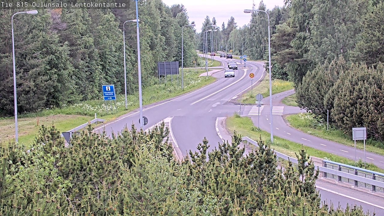 Kelikamerat Kuva Tie 816 Oulunsalo, Lentokentäntie, Oulu, Pohjois-Pohjanmaa