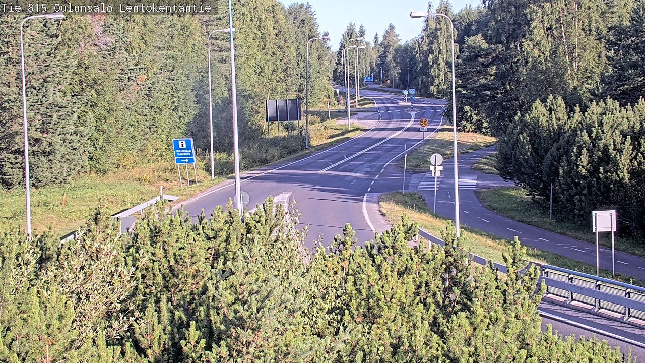 Weather Camera Image Road 816 Oulunsalo, Lentokentäntie, Oulu, Pohjois-Pohjanmaa