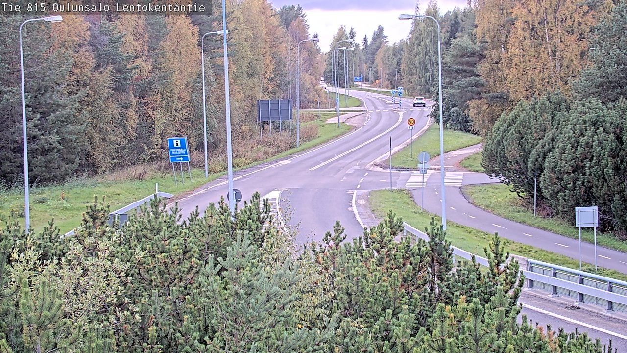 Kelikamerat Kuva Tie 816 Oulunsalo, Lentokentäntie, Oulu, Pohjois-Pohjanmaa